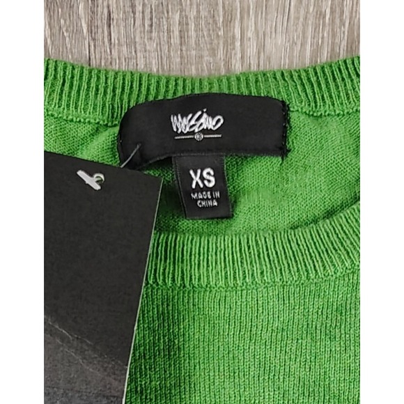 Mossimo Women's XS Green Long Sleeve Crew Neck Sweater Lightweight Knit Top - Picture 3 of 9
